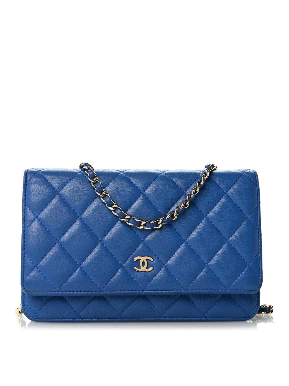 Chanel Lambskin Quilted Wallet On Chain #343165C21B